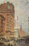 Colin Campbell Cooper,  Fifth Avenue, N.Y.C. Fine Art Reproduction Oil Painting