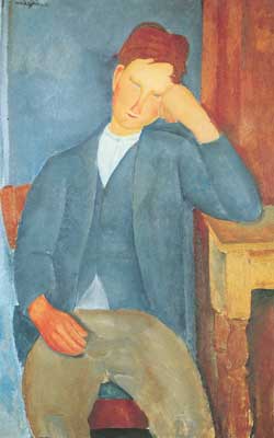 riproduzione-quadri-di Amedeo Modigliani L'Apprendista di Young