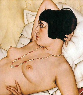 riproduzione-quadri-di Christian Schad Halbakt