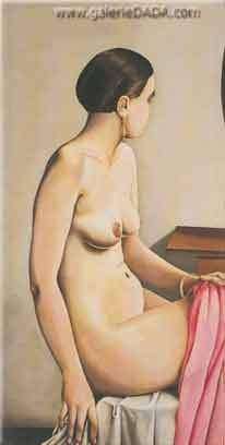 riproduzione-quadri-di Christian Schad Seduta Nude