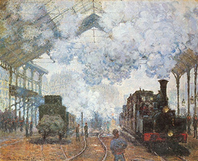 riproduzione-quadri-di Claude Monet Gare Saint - Lazare