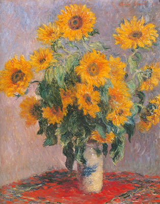 riproduzione-quadri-di Claude Monet Girasoli