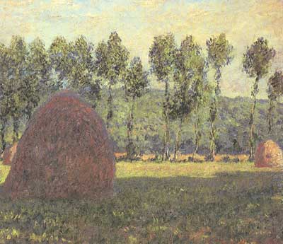 riproduzione-quadri-di Claude Monet Haystack vicino a Giverny