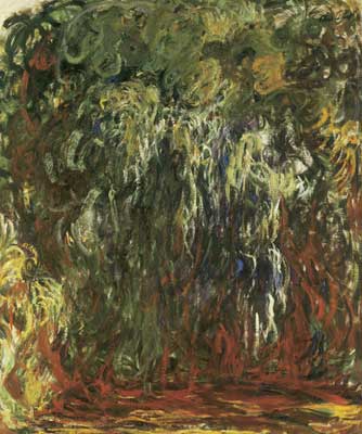 riproduzione-quadri-di Claude Monet Piangendo Willow, Giverny