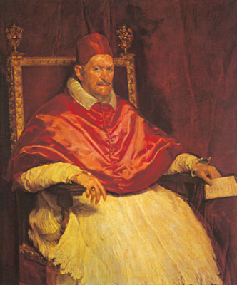 riproduzione-quadri-di Diego Rodriguez de Silva Velazquez Papa Innocenzo X