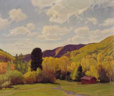 riproduzione-quadri-di E. Martin Hennings Canyon View