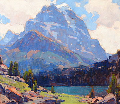 riproduzione-quadri-di Edgar Alwin Payne Peaks oscurati