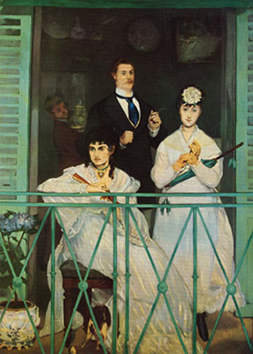 riproduzione-quadri-di Edouard Manet Il balcone