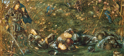 riproduzione-quadri-di Edward Burne-Jones Il Briar Rose: Il legno di Briar