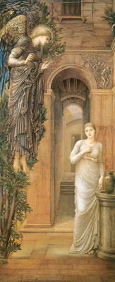 riproduzione-quadri-di Edward Burne-Jones L'Annunciazione