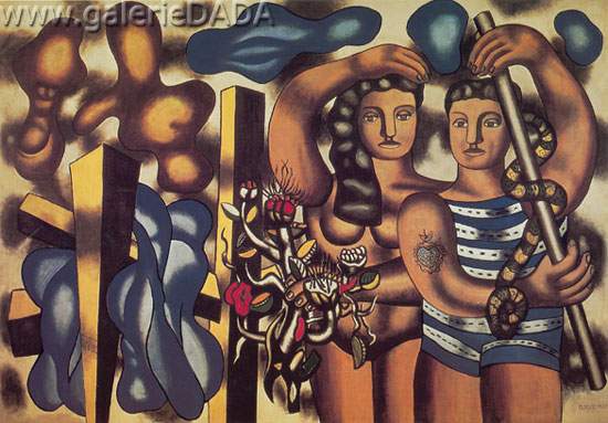 riproduzione-quadri-di Fernand Leger Adamo ed Eve