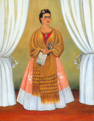 riproduzione-quadri-di Frida Kahlo Self - Ritratto 7