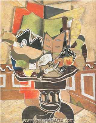 riproduzione-quadri-di Georges Braque La tavola rotonda