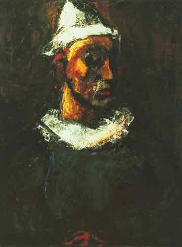 riproduzione-quadri-di Georges Rouault Clown