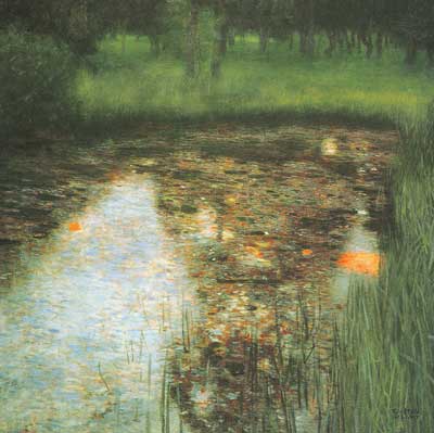 riproduzione-quadri-di Gustave Klimt Il Swamp