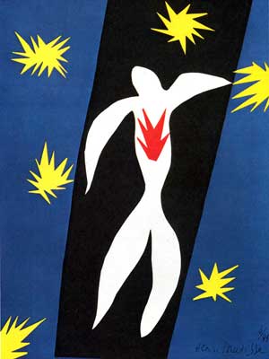 riproduzione-quadri-di Henri Matisse La caduta di Icaro