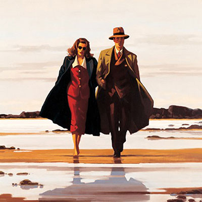 riproduzione-quadri-di Jack Vettriano La strada per il nulla