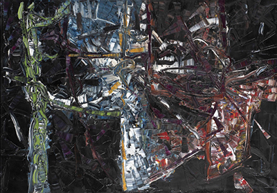 riproduzione-quadri-di Jean-Paul Riopelle Territoire, 1967