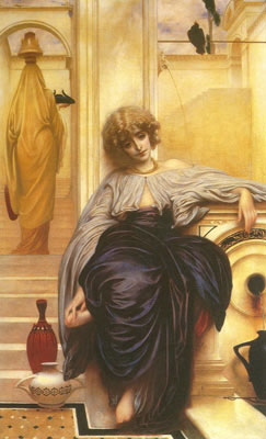 riproduzione-quadri-di Lord Frederic Leighton Leider ohne Worte