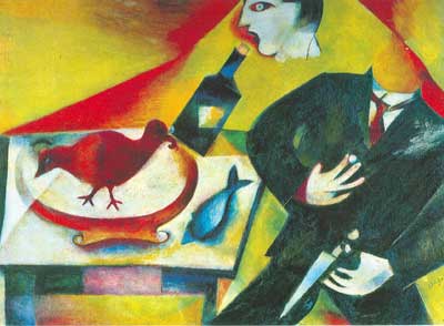 riproduzione-quadri-di Marc Chagall Il Drunkard