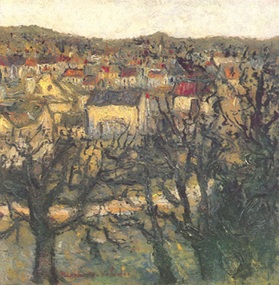 riproduzione-quadri-di Maurice Utrillo Butte Pinson a Montmagny