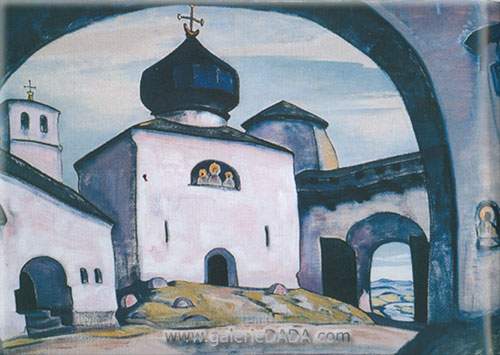 riproduzione-quadri-di Nicholas Roerich Vecchio Pskov