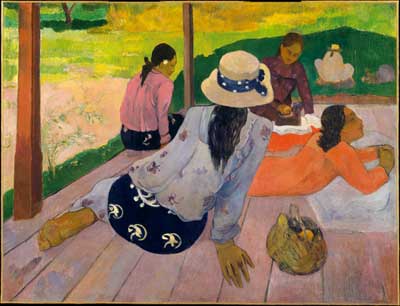 riproduzione-quadri-di Paul Gauguin La Siesta