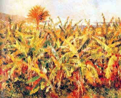 riproduzione-quadri-di Pierre August Renoir Banana Plantation