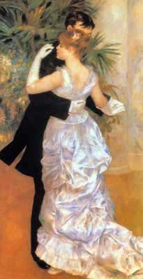 riproduzione-quadri-di Pierre August Renoir Danza nella città