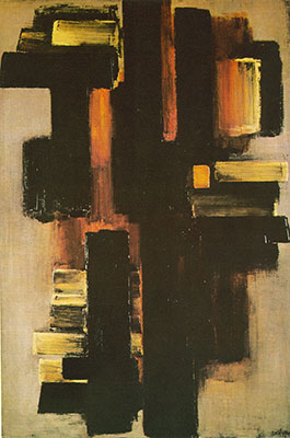 riproduzione-quadri-di Pierre Soulages Pittura 29 giugno 1953