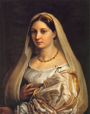 riproduzione-quadri-di Raphael La donna Velata