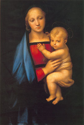 riproduzione-quadri-di Raphael La Madonna della Granduca