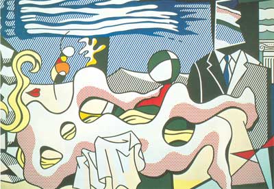 riproduzione-quadri-di Roy Lichtenstein Reclining Nude