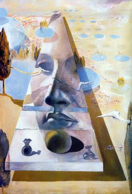 riproduzione-quadri-di Salvador Dali Apparizione del Visage di Afrodite