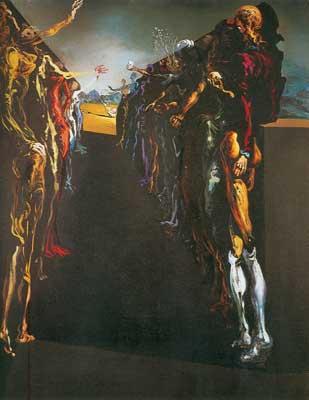 riproduzione-quadri-di Salvador Dali Corridoio Palladios Thalia