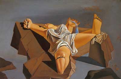 riproduzione-quadri-di Salvador Dali Femme Couchee