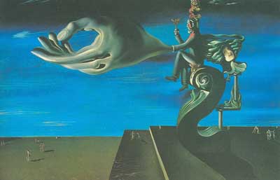 riproduzione-quadri-di Salvador Dali La mano - rimorso