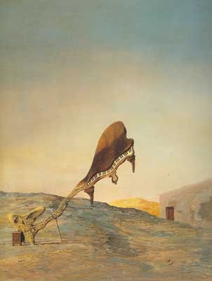 riproduzione-quadri-di Salvador Dali Teschio con i suoi testi