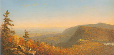 riproduzione-quadri-di Sanford Robinson Gifford Catskill Mountain House