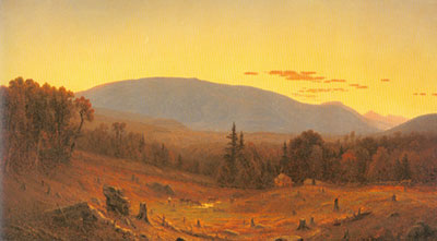 riproduzione-quadri-di Sanford Robinson Gifford Hunter Mountain, Twilight