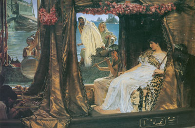 riproduzione-quadri-di Sir Lawrence Alma-Tadema Anthony e Cleopatra