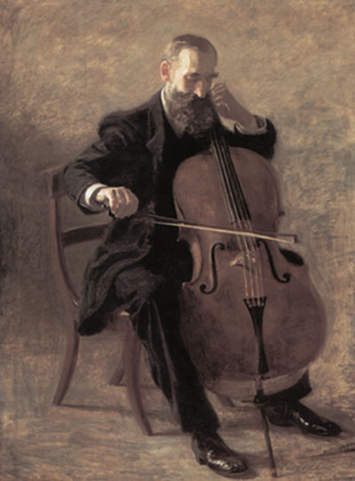 riproduzione-quadri-di Thomas Eakins Il giocatore del Cello