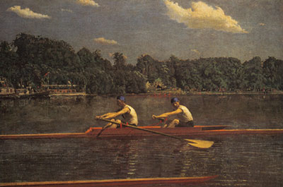 riproduzione-quadri-di Thomas Eakins La Biglin Brothers Racing