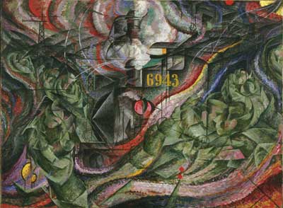 riproduzione-quadri-di Umberto Boccioni Gli addii