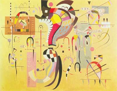 riproduzione-quadri-di Vasilii Kandinsky Centro accompagnato