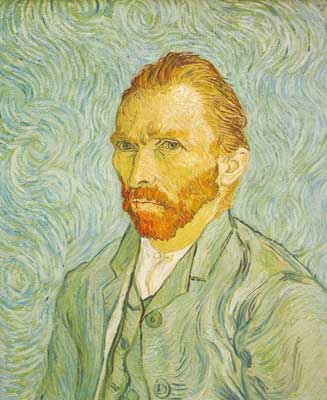 riproduzione-quadri-di Vincent Van Gogh Self - Ritratto (spessa vernice Impasto)