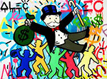 Riproduzione quadri di Alec Monopoly Haring Dancing