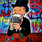 Riproduzione quadri di Alec Monopoly Poker