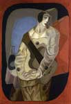 Riproduzione quadri di Juan Gris Pierrot con Chitarra