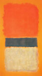 Riproduzione quadri di Mark Rothko Arancio, oro e nero